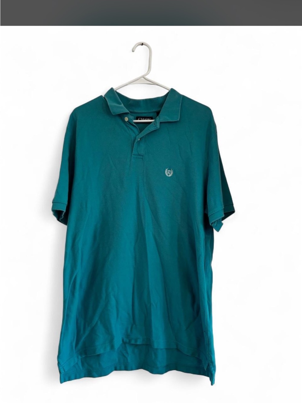 Chaps Teal Green Short Sleeve Polo